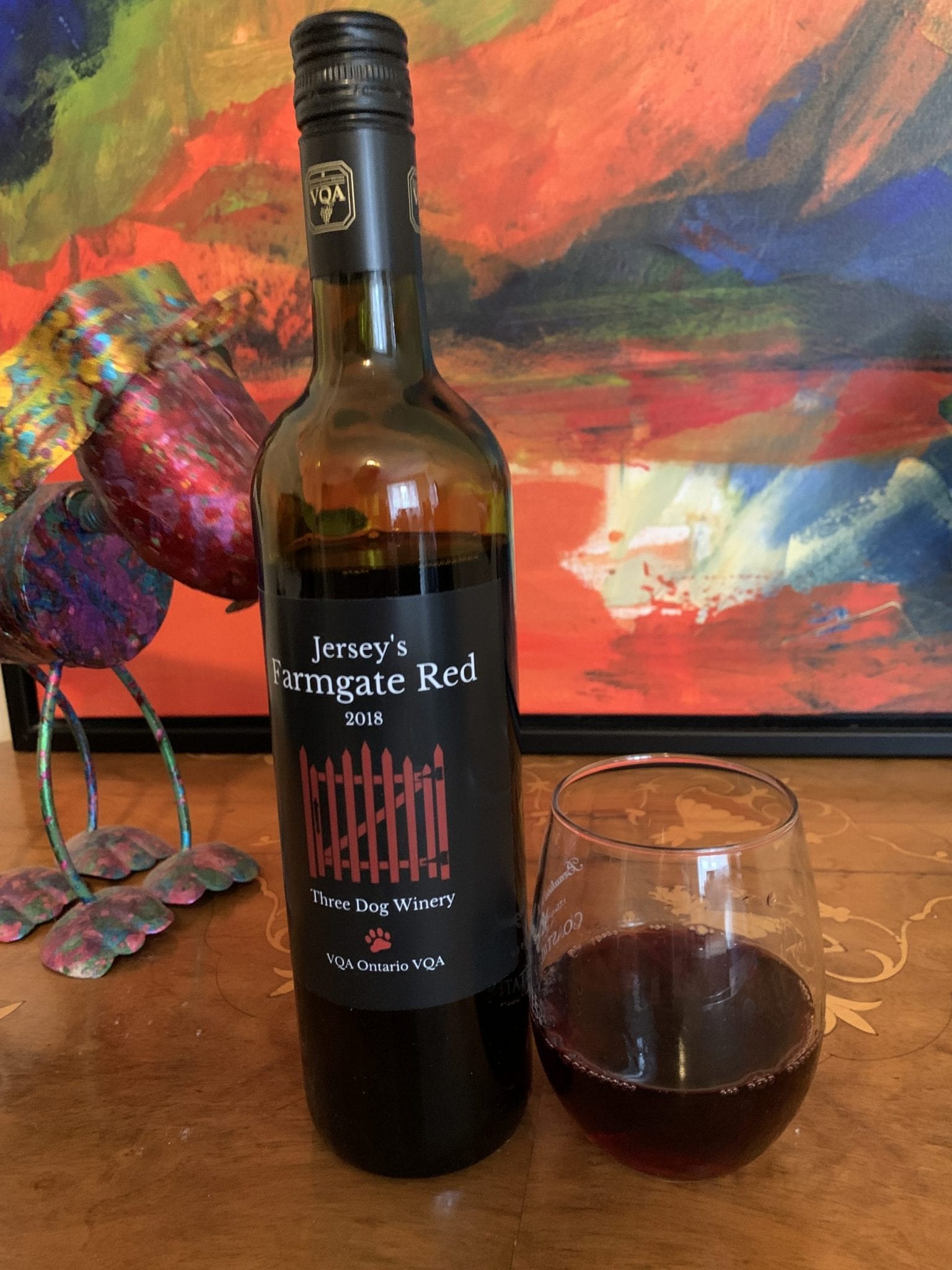Three Dog Winery, 2018 Jersey's Farmgate Red